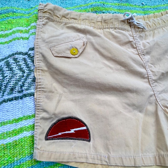 Vintage 60s Made for the B.V.D. Best Retail Trade Patch Short Swim Trunks - Picture 3 of 6